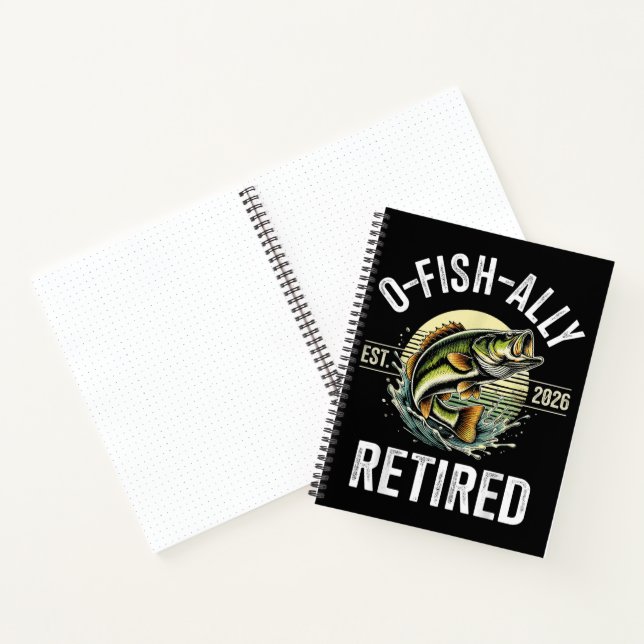 Carnet O-Fish-Ally Retraité Pêcheur 2026 Pêche (Intérieur)