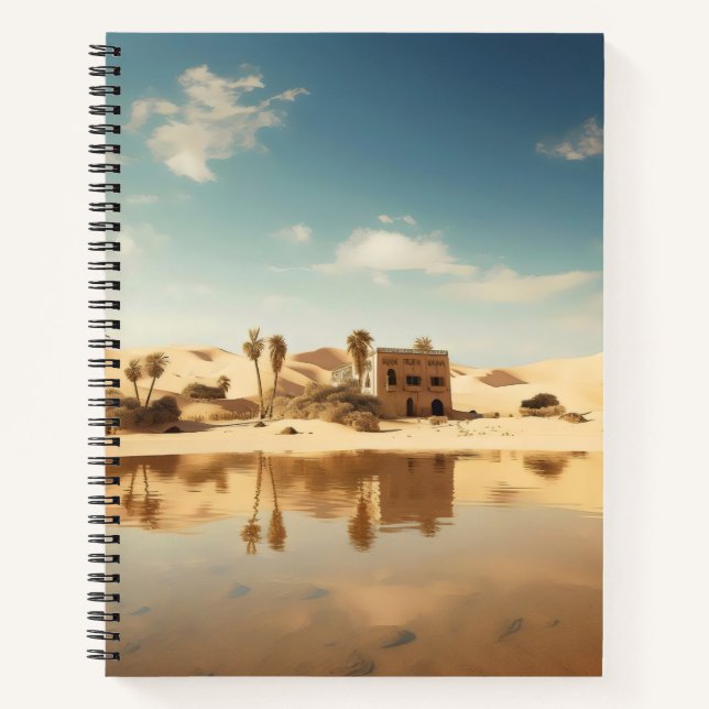 Carnet Oasis ensoleillée du désert (Devant)