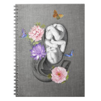 OBGYN Anatomie Florale Art Womb Baby Design 1