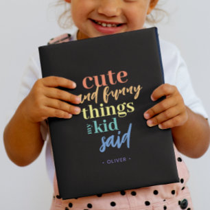 Carnet Objets Personnalisés avec les Mots de Mon Enfant C
