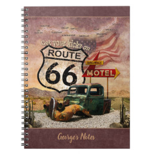 Carnet Obtenez vos coups de pied sur la route 66 (personn