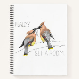 Carnet Obtenir une chambre (Cèdre Waxwings Courting)