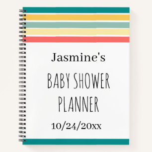 Carnet Obtenons un planificateur de Baby shower de plage