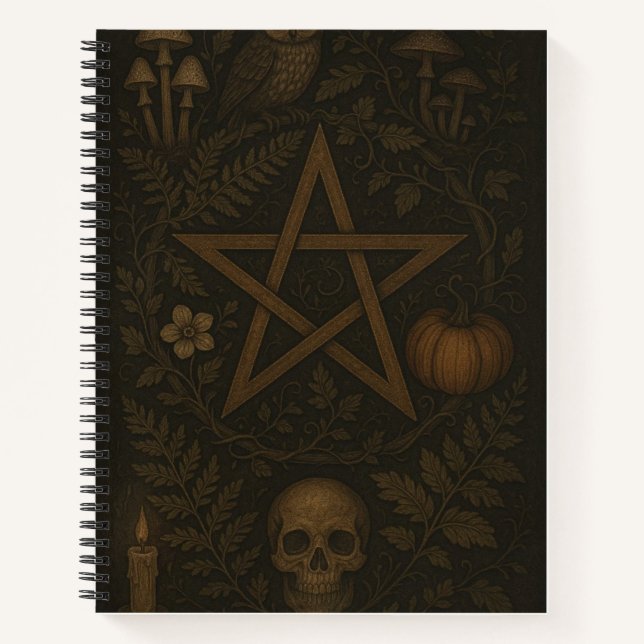 Carnet Occult Botanica Pentagram Notebook (Devant)