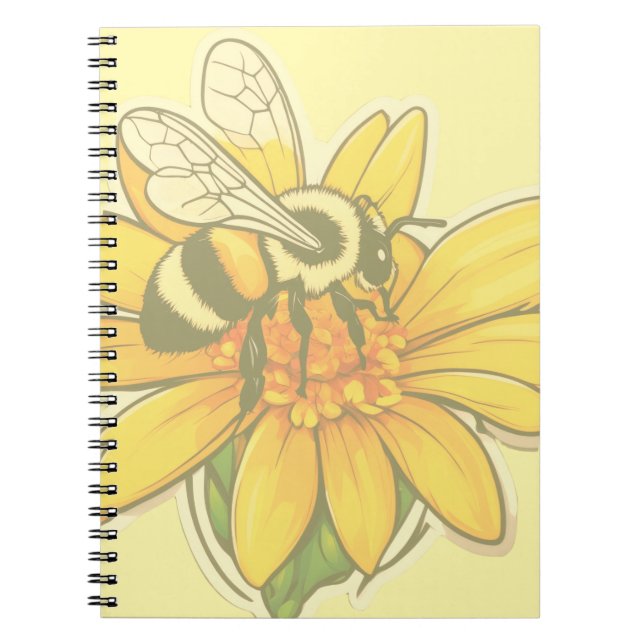 Carnet Occupée à récolter du pollen  (Devant)