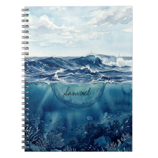 Carnet Océan personnalisable