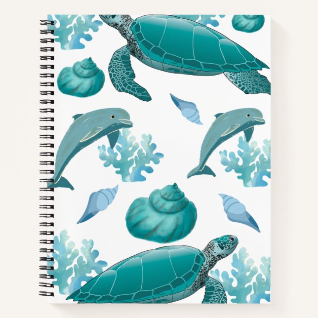 Carnet Ocean Soul | Esthétique inspirée de la plag (Devant)