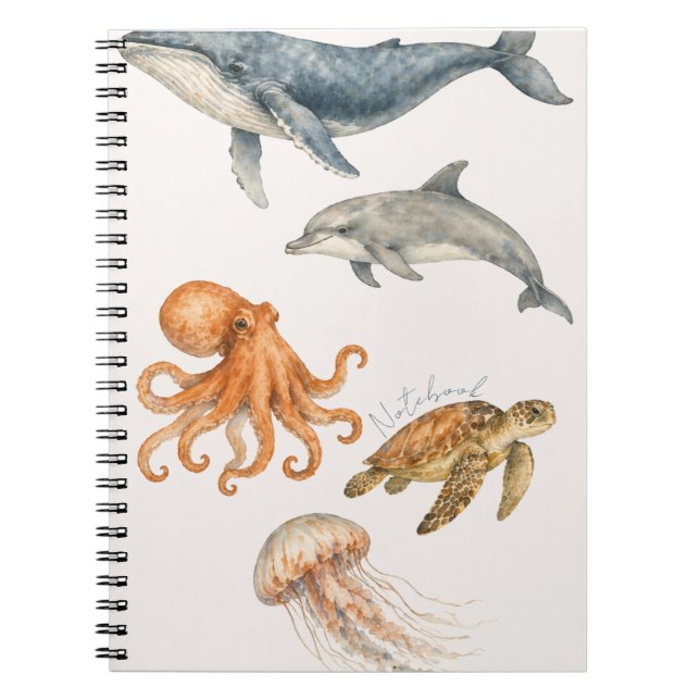 Carnet Ocean watercolor notebook (Devant)
