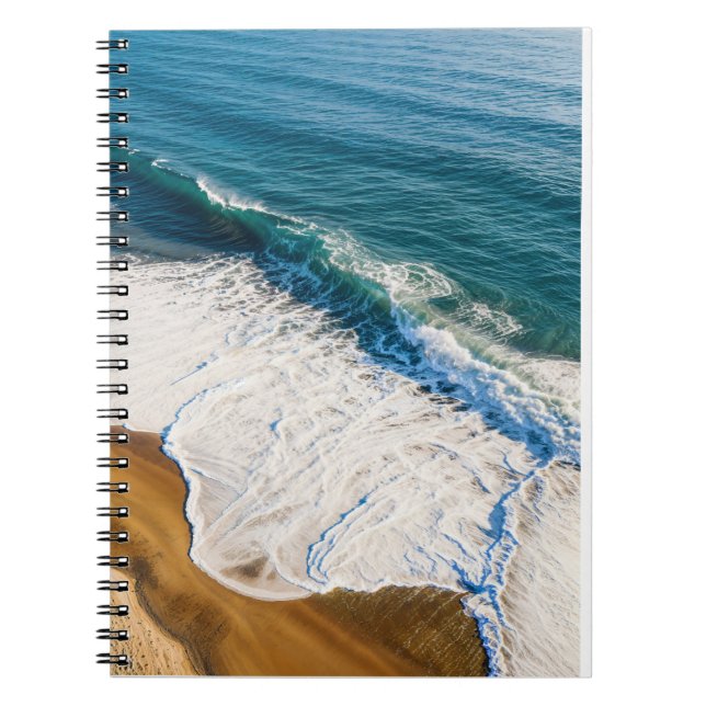 Carnet Ocean Wave Crashing on Beach (Devant)
