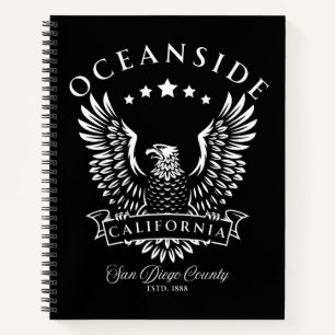 Carnet Oceanside Comté de San Diego Californie Vintage