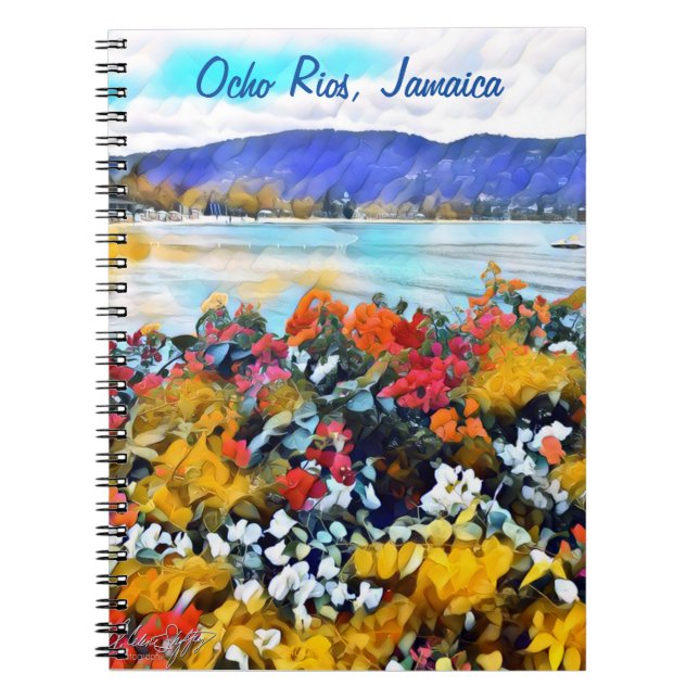 Carnet Ocho Rios Neon Pop Art Floral (Devant)