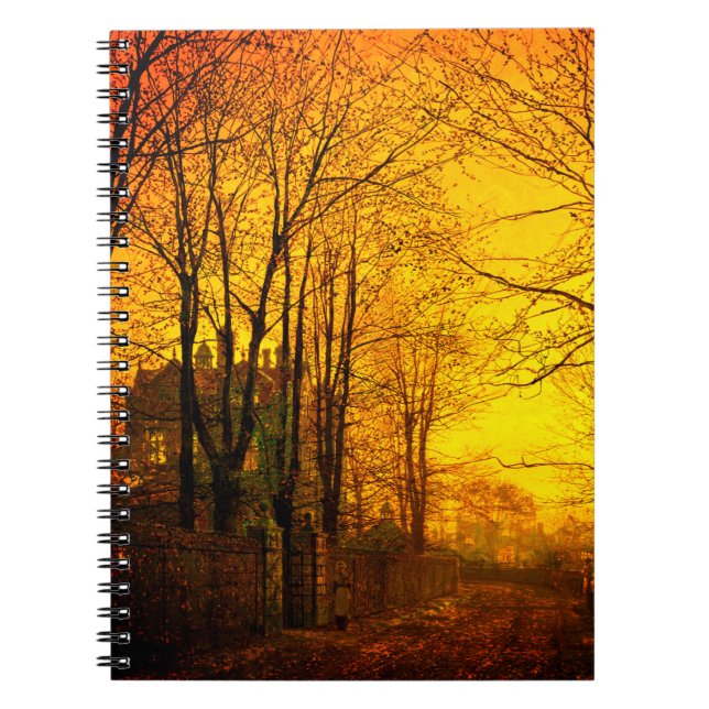 Carnet October Afterglow John Atkinson Grimshaw (Devant)