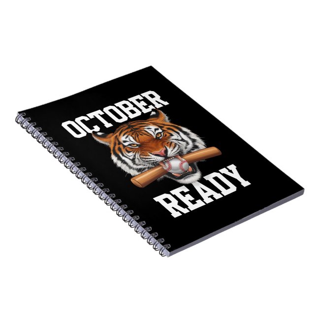 Carnet Octobre Prêt Pour Le Tigre Prêt Baseball 2024 (Côté Droit)