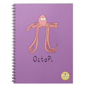 Carnet Octopus Pi Symbole Math Enseignant Funny