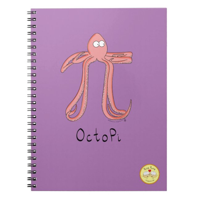 Carnet Octopus Pi Symbole Math Enseignant Funny (Devant)