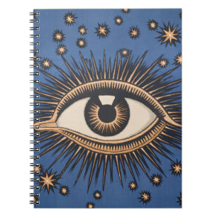 Carnet Oeil étoile Lune Celeste Nouveau