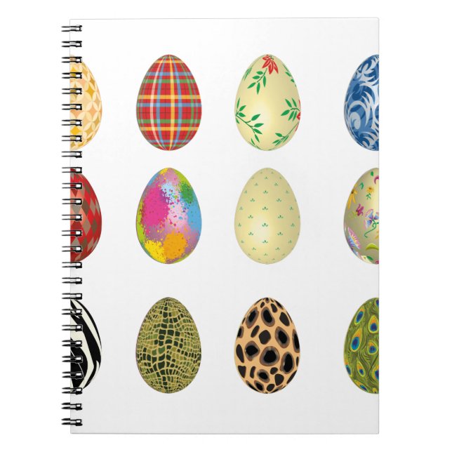 Carnet oeufs de pâques colorés (Devant)