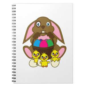 Carnet Oeufs de Pâques Lapin