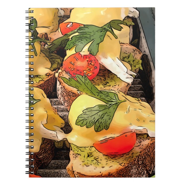 Carnet Oeufs pochés avec Avocado sur toast (Devant)