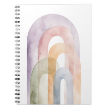 Œuvre d'art à l'aquarelle éthérée en forme d'arche