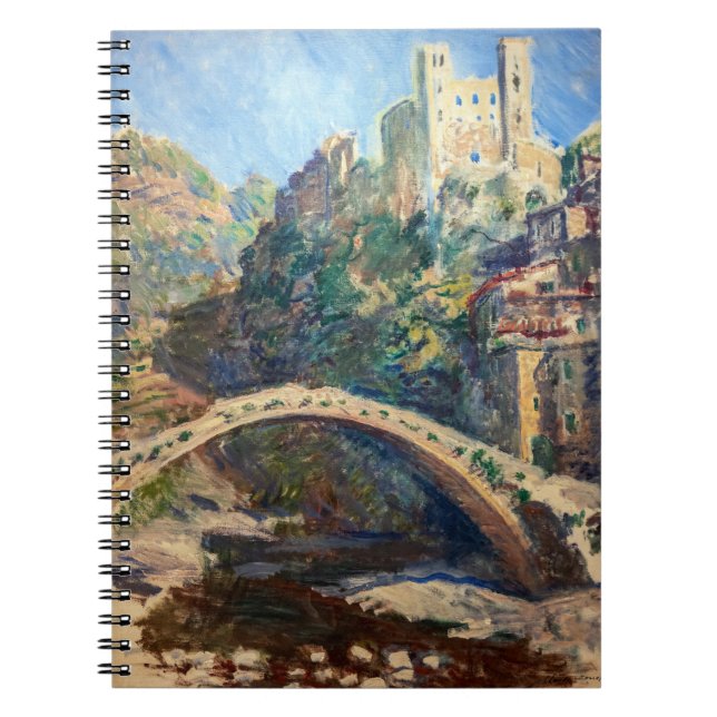 Carnet OEuvre d'art Claude Monet - Le Château de Dolceacq (Devant)