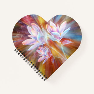 Carnet Œuvre d'art de fleurs modernes abstraites