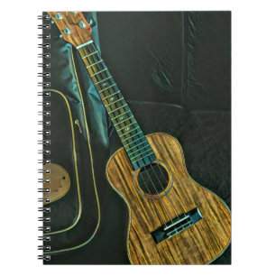 Carnet œuvre d'art de guitariste rock vintage