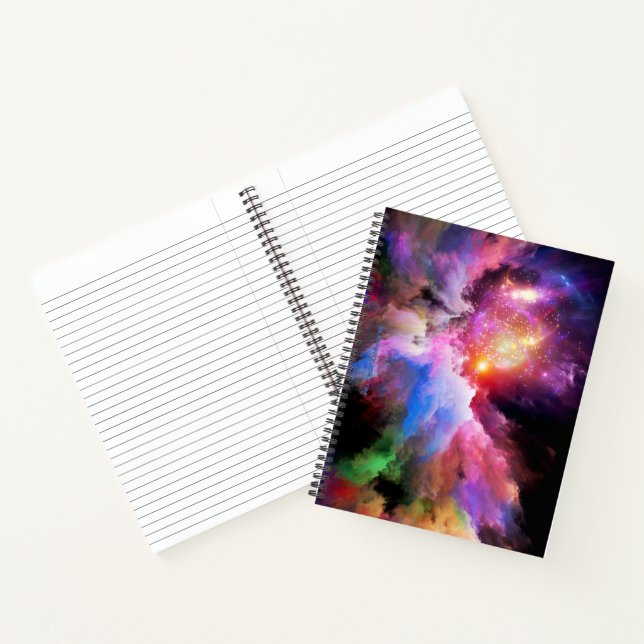 Carnet oeuvre d'art en nuage de SlipperyJoe abstraite vib (Intérieur)