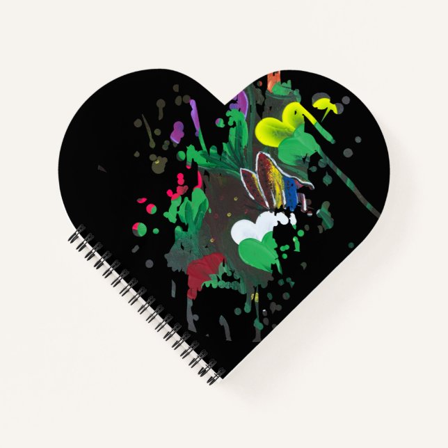 Carnet Œuvre d'art faite main - Papillon Bolssom (Devant)