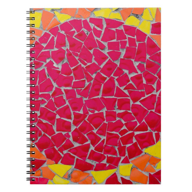 Carnet OEuvre rouge, orange et jaune (Devant)