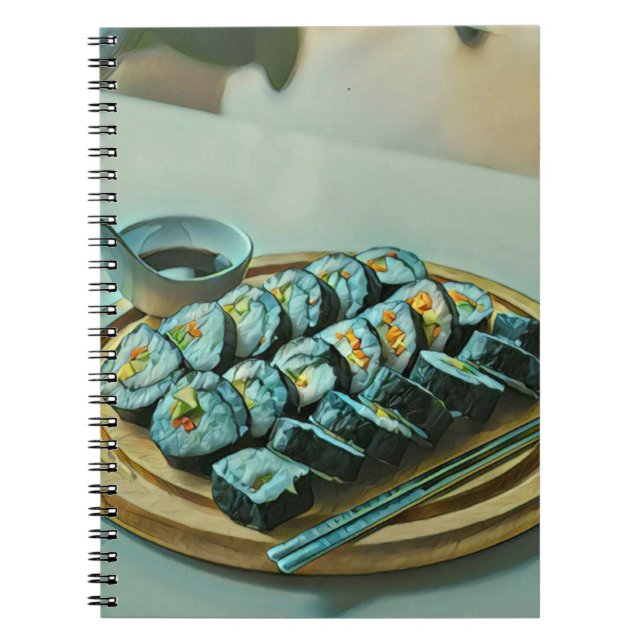 Carnet Oeuvre vintage de Sushi (Devant)