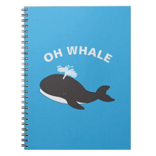 Carnet Oh Baleine Funny Océan Animal Poisson Pun