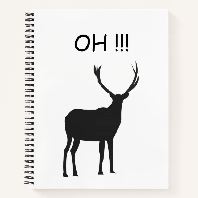 Carnet Oh Deer Funny Deer (Devant)