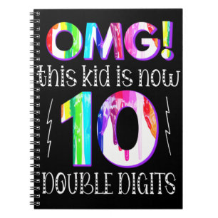 Carnet Oh mon Dieu ! Cet Enfant Est Maintenant 10 Double