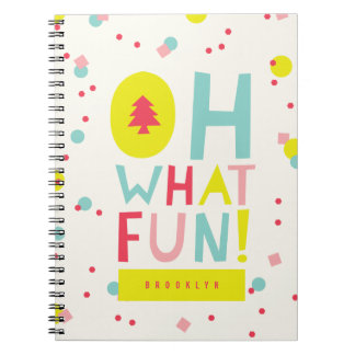 Carnet Oh Quel Amusant sapin de Noël Points Confetti colo