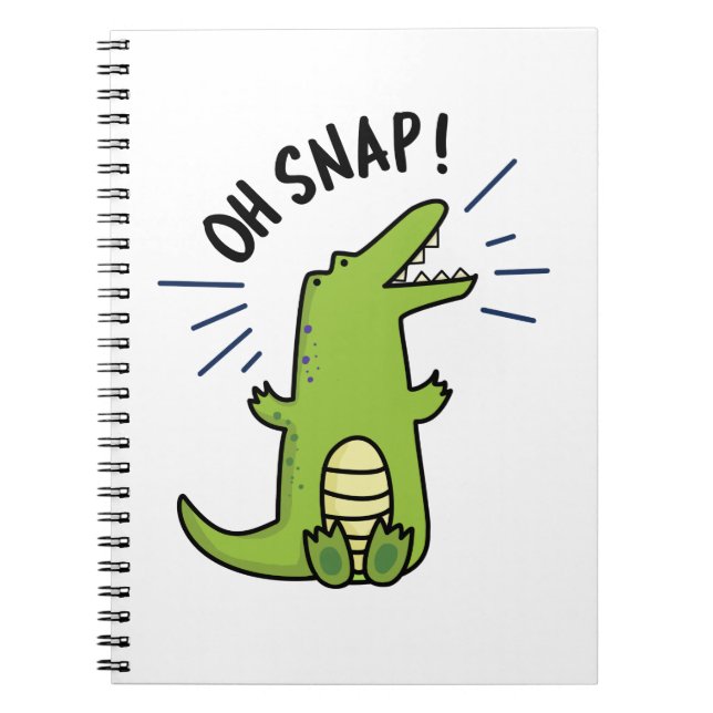 Carnet Oh Snap Punition de Crocodile qui Claque Drôle  (Devant)