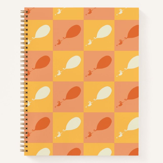 Carnet Oh, the Places You'll Go | Motif Bloc Orange (Devant)