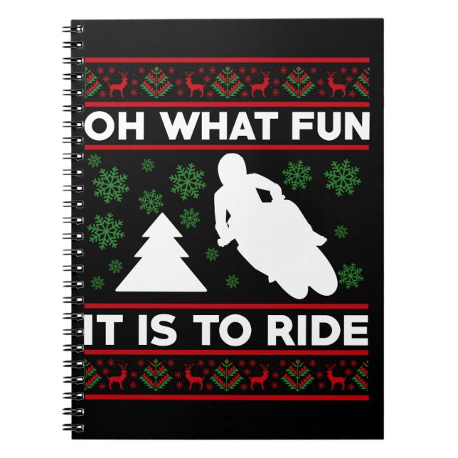 Carnet Oh What Fun It Is To Ride Motorcycle Dirt Bike (Devant)