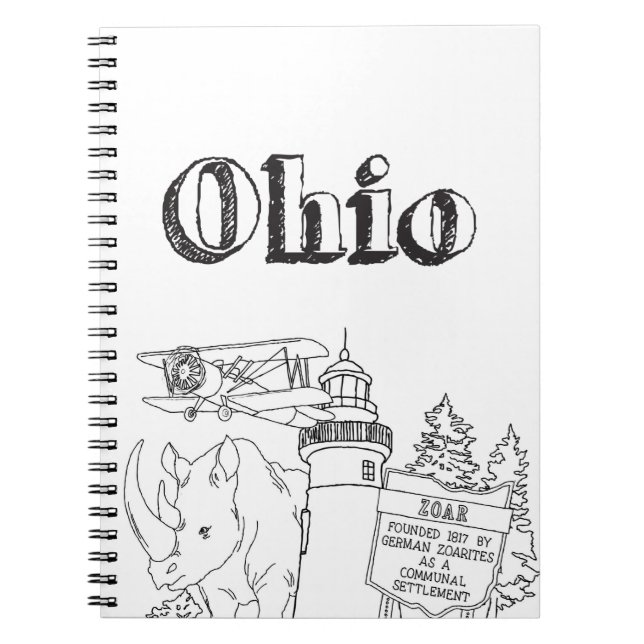 Carnet Ohio Vacances Dessin Vacances Art Voyage Desig (Devant)