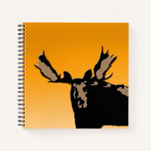 Carnet Oie au coucher du soleil - Art original de la faun