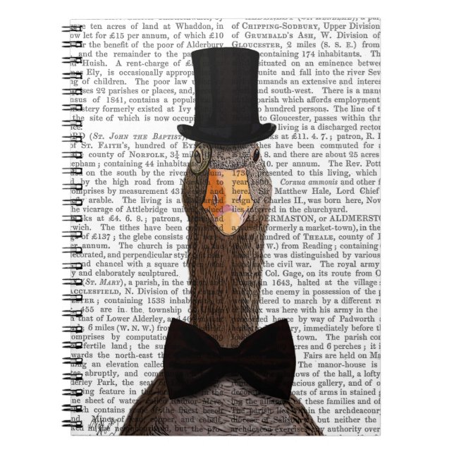 Carnet Oie distinguée 2 (Devant)