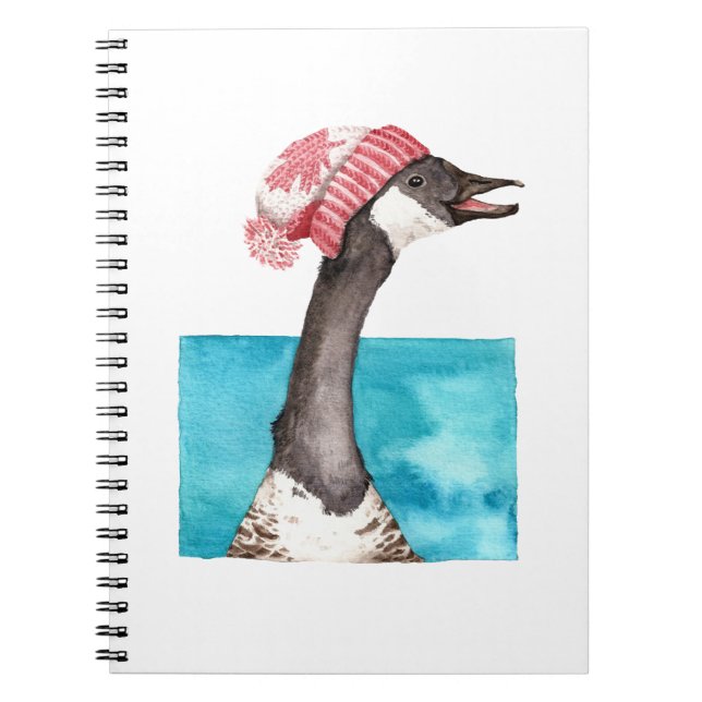 Carnet Oie du Canada dans une Toque (Devant)