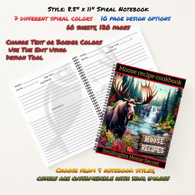 Carnet Oie majestueuse au bord d'une cascade servie en au (Créateur téléchargé)