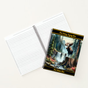 Carnet Oie majestueuse debout fièrement au bord d'une cas