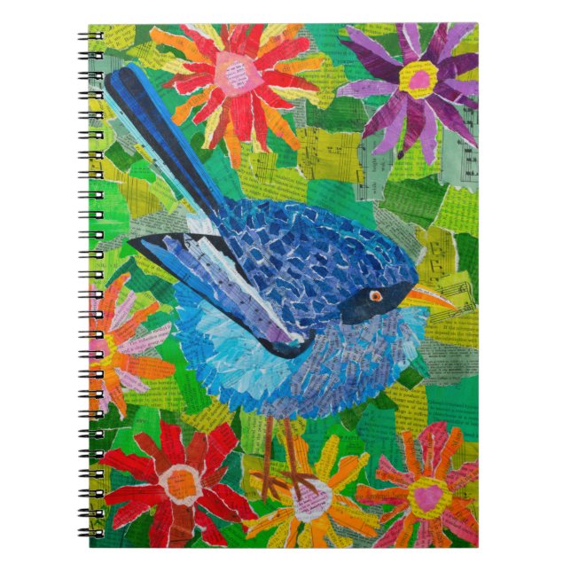 Carnet Oiseau bleu (Devant)