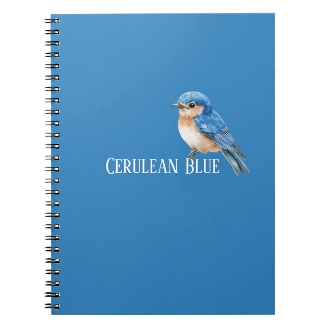 Carnet Oiseau bleu céruléen (Devant)