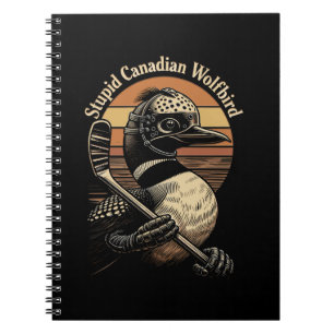 Carnet Oiseau loup canadien stupide