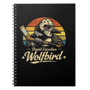Carnet Oiseau loup canadien stupide