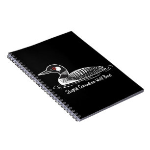 Carnet Oiseau loup canadien stupide cadeau drôle Canada P