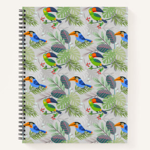 Carnet Oiseau Toucan mignon, Motif de tous les jours, Aqu